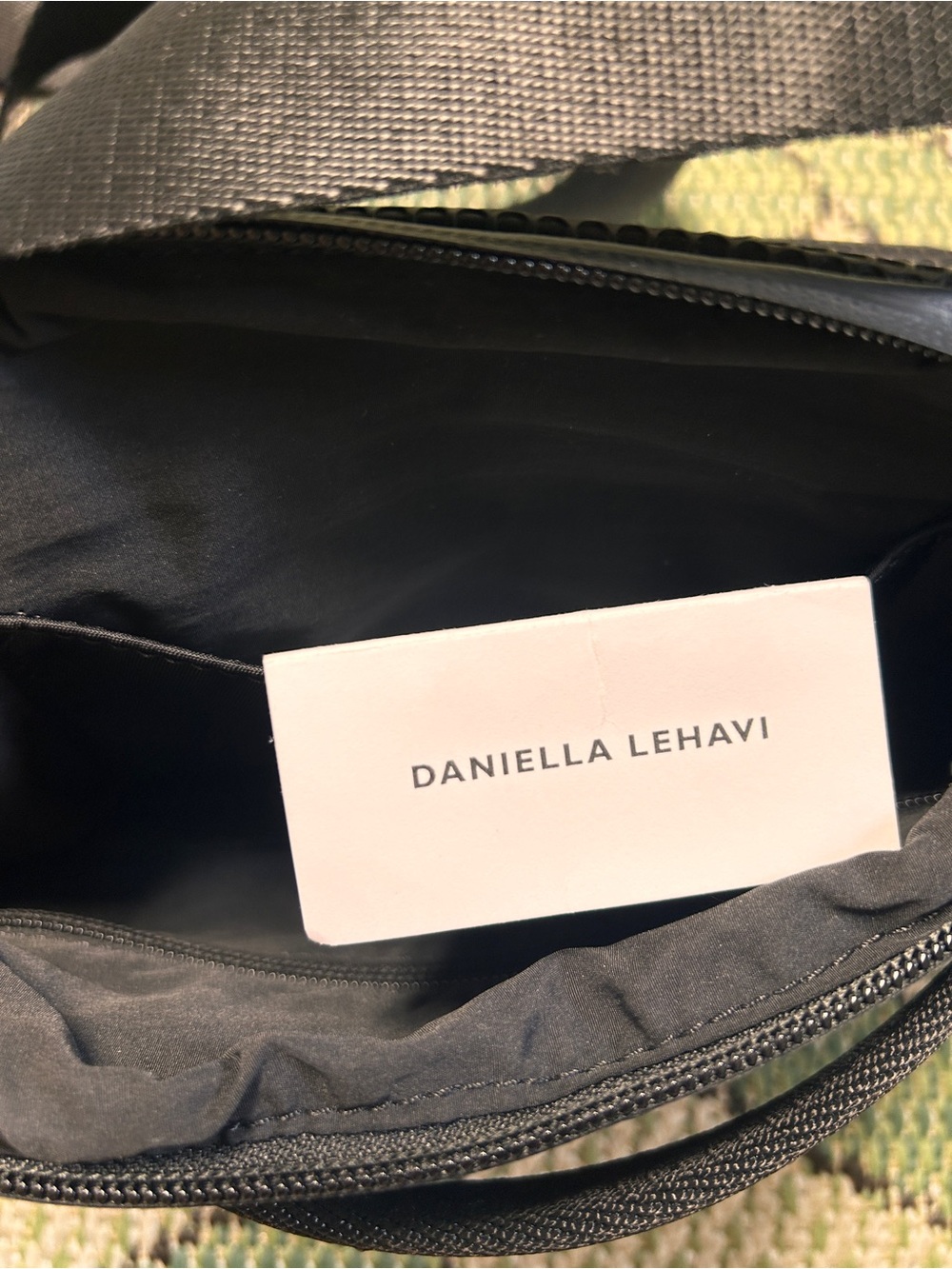 Black Women's Crossbody Bag - Minimal Everyday Carry - Picture 3 of 4